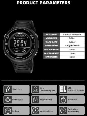 Picture of LASIKA Water Resistance/ Waterproof Silicon Digital Watch for Men