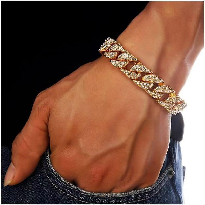 Picture of High Quality Fashion Charm Bracelet For  Men - Gold