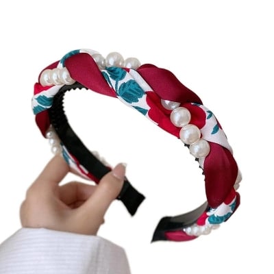 Picture of Ensemble Yourself - Easily Usable - Pearl Wash Face Simple Hairband Headband For Girls - Easy To maintain - Understated Sophistication