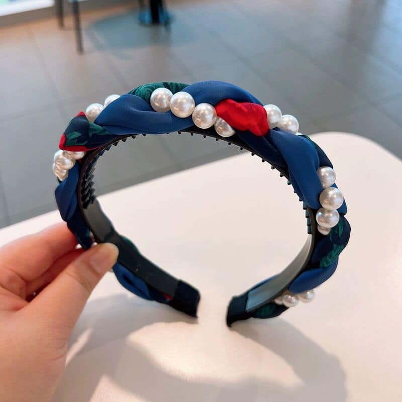Picture of Ensemble Yourself - Easily Usable - Pearl Wash Face Simple Hairband Headband For Girls - Easy To maintain - Understated Sophistication