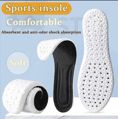 Picture of insoles for Walking Running Sports Long Standing High Elastic Insoles Breathable Insoles for Sports - Black