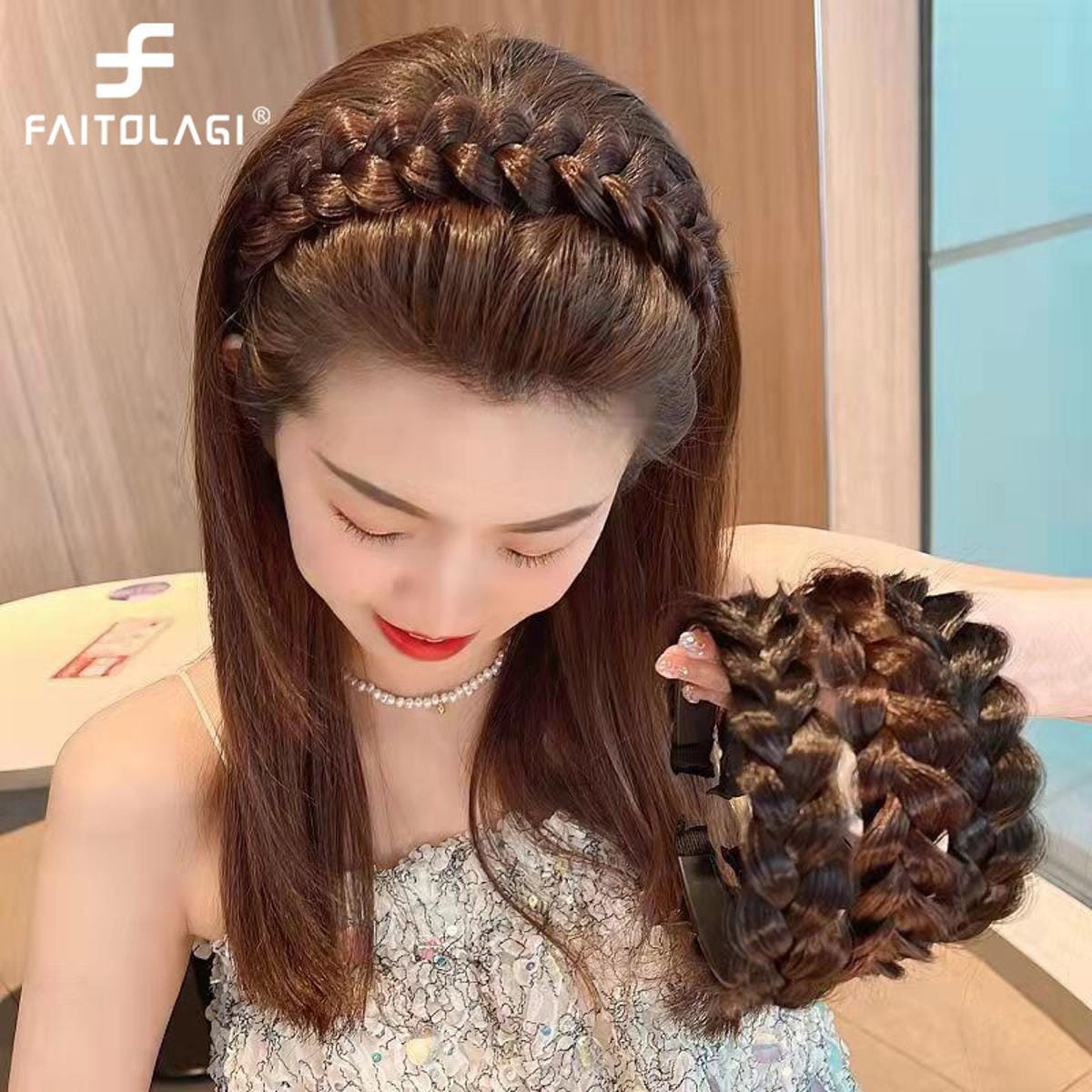 Picture of Headband Korea tiara hair accessories  Korea with regard to Twist Braid Hair Braided Headband Hairpin Hair Accessories Hair For Women