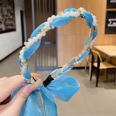 Picture of Korean Stylish  Hair Hoop Headband HairBands For Women /Girls - Blue
