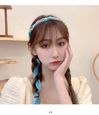 Picture of Korean Stylish  Hair Hoop Headband HairBands For Women /Girls - Blue