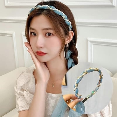 Picture of Korean Stylish  Hair Hoop Headband HairBands For Women /Girls - Blue