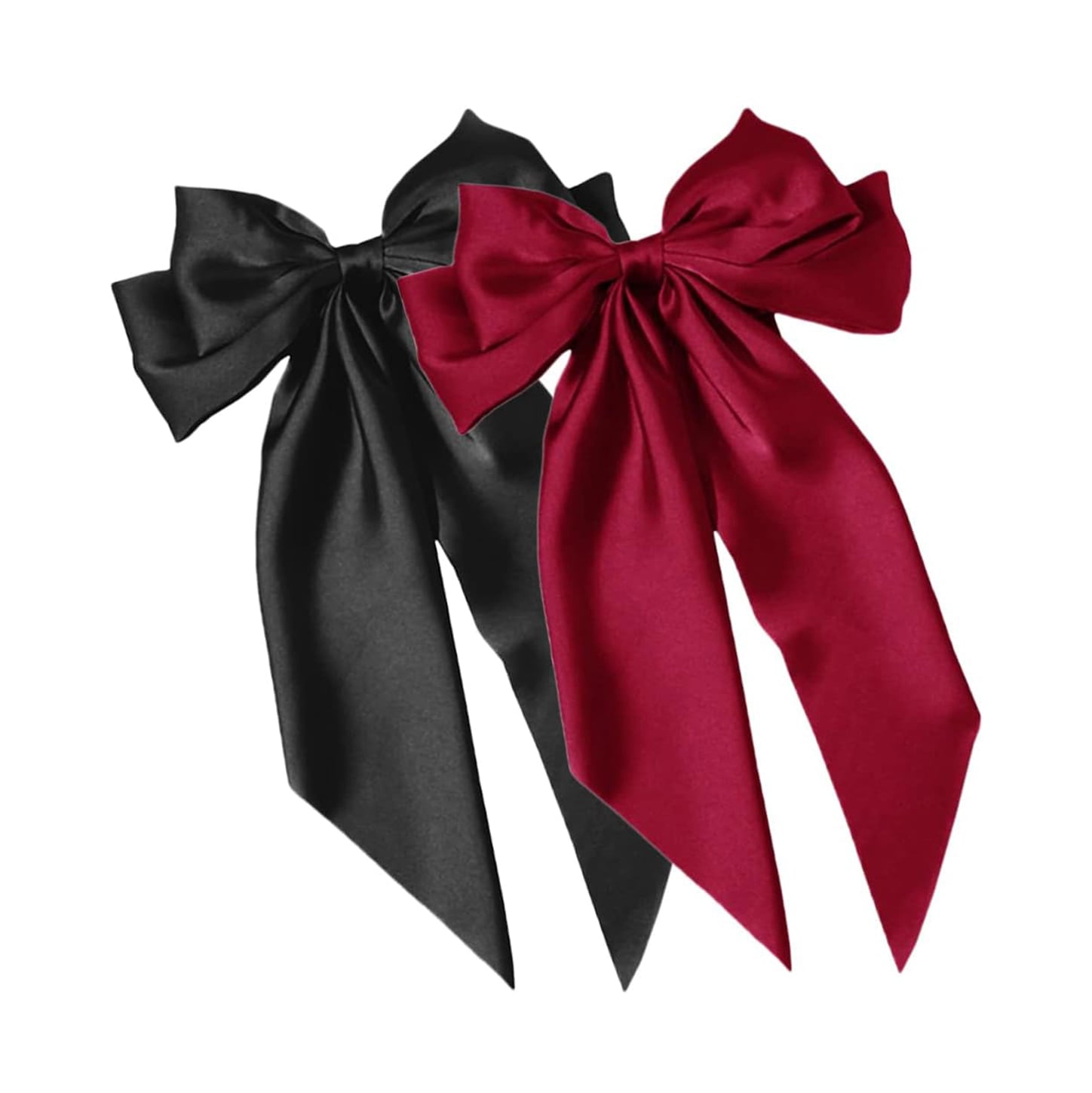 Picture of Korean Fashion Plaid Butterfly Bow Hairpin Girl Hair Accessories for Women Bowknot Hairpins Big Hair Bow By The Splash Bd - Red