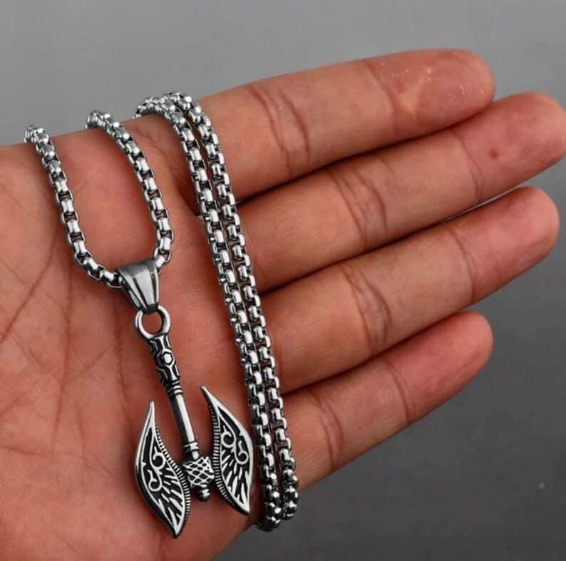 Picture of Pendant Necklace for Boy Male Stainless Steel Fashion Necklace - Silver
