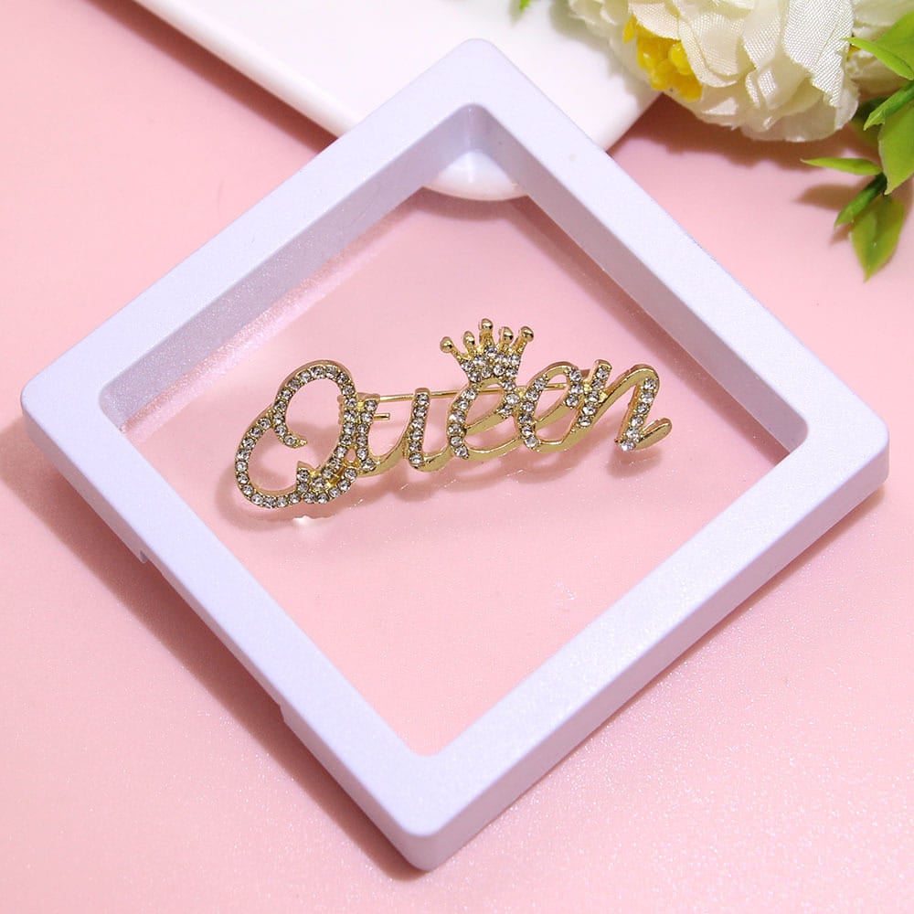 Picture of Queen Brooch Hijab Safety Pin for Women ( Unique Design ) - Gold