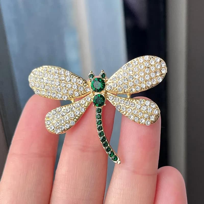 Picture of Fashionable Dragonfly Brooch Hijab Safety Pin for Women
