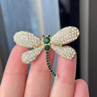 Picture of Fashionable Dragonfly Brooch Hijab Safety Pin for Women
