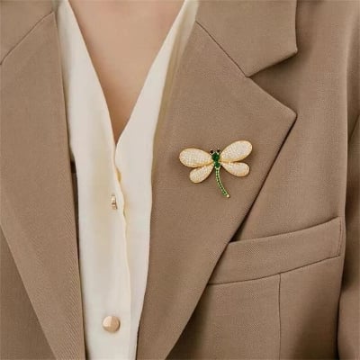 Picture of Fashionable Dragonfly Brooch Hijab Safety Pin for Women