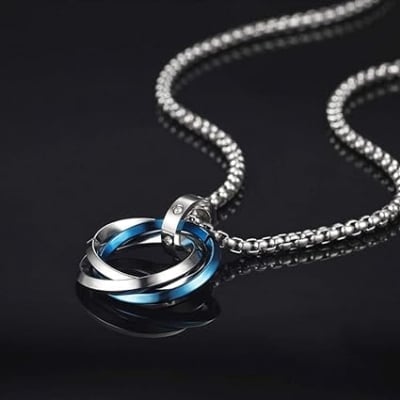 Picture of High Quality Men Fashion Jewellery Stainless Steel Round Chain Necklaces - Silver