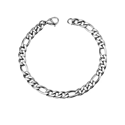 Picture of Men Stainless Steel Bracelet with  Jewelry Bracelet for Men - Silver