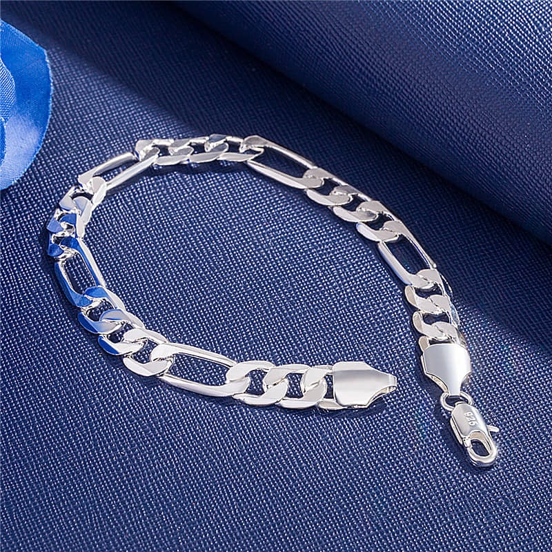 Picture of Men Stainless Steel Bracelet with  Jewelry Bracelet for Men - Silver