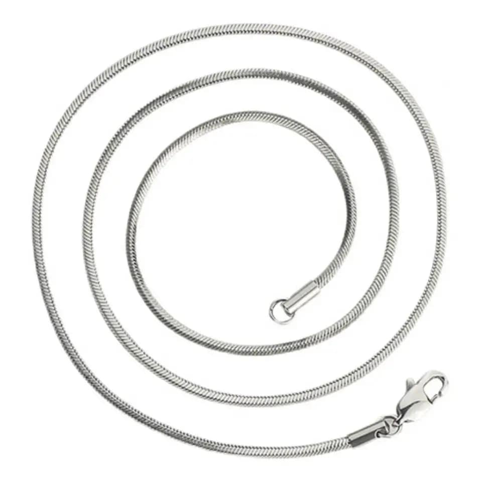 Picture of Geometry Necklace Stainless Steel Trendy Fashion Necklace For Men - Silver