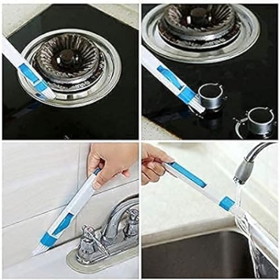 Picture of Keyboard Window Groove Cleaning Brush for Slits Slot Cleaning Tool with Dustpan - Multicolor
