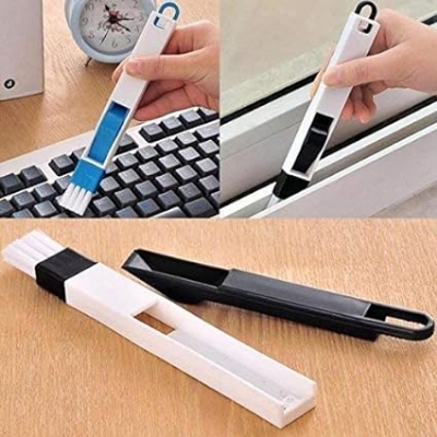 Picture of Keyboard Window Groove Cleaning Brush for Slits Slot Cleaning Tool with Dustpan - Multicolor