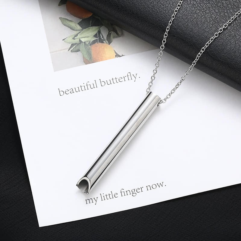Picture of New Trendy Simple Stainless Steel Cuban Silver Chain Necklace for Men - Men's Pendant - Silver