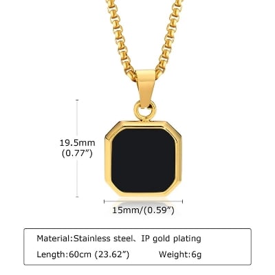 Picture of Highly Sustainable - Trendy Simple Stainless Steel Chain Jewellery Gift For Men - Durabilty Assured - Well Inspired & Crafted - Gold