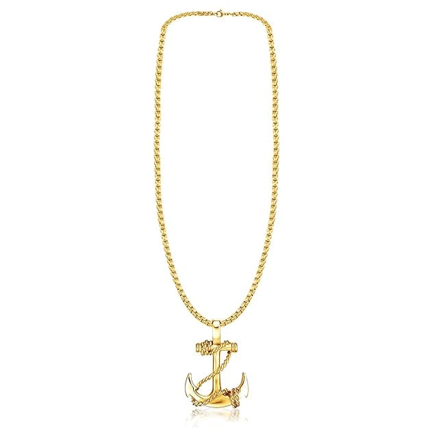 Picture of Exclusive Anchor Necklace Pendant with Chain For Men/Boys