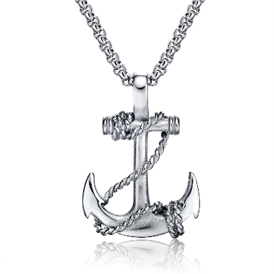 Picture of Fashion  Pendants Chain Necklace for Men Fashion Jewelry Gift Chain For Men - Silver