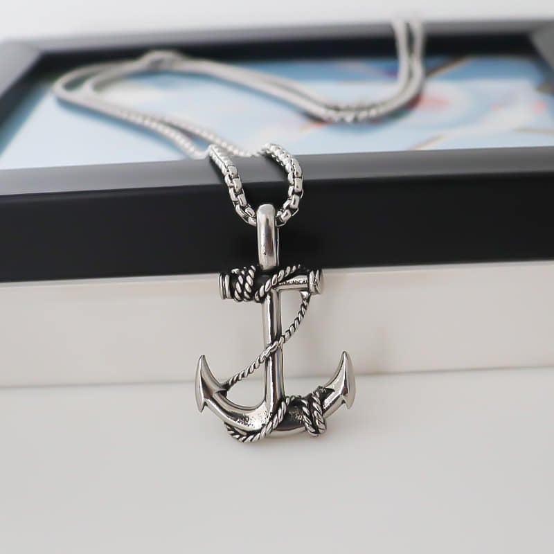 Picture of Fashion  Pendants Chain Necklace for Men Fashion Jewelry Gift Chain For Men - Silver