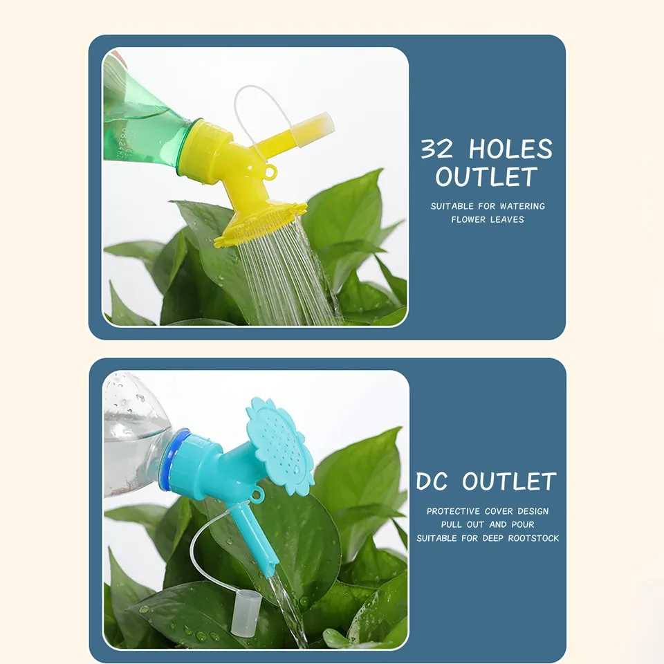 Picture of Adjustable Watering Cap Creative Gardening Flower Water Bottle Sprayer - Multicolor