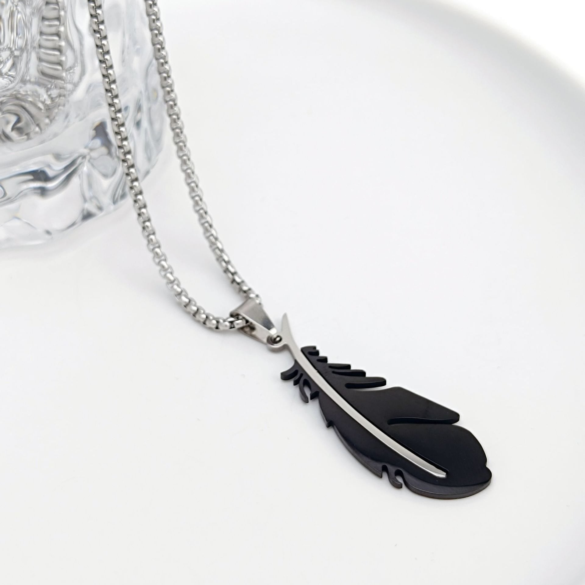 Picture of Simple Stainless Steel Chain  fashionable Gift For men - Black