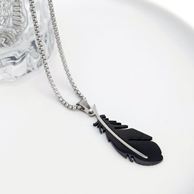 Picture of Simple Stainless Steel Chain  fashionable Gift For men - Black