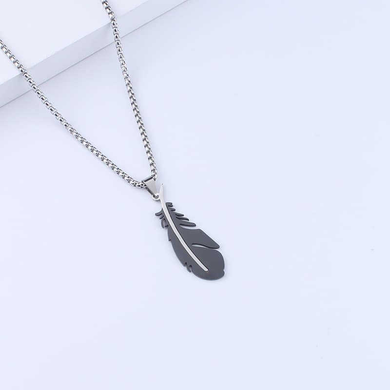 Picture of Simple Stainless Steel Chain  fashionable Gift For men - Black