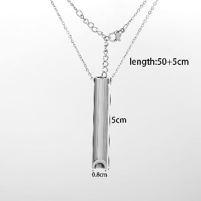 Picture of style lightning pendant necklace trendy simple personality pendant sweater chain men - Silver