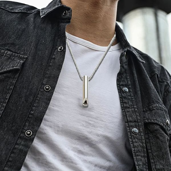 Picture of style lightning pendant necklace trendy simple personality pendant sweater chain men - Silver