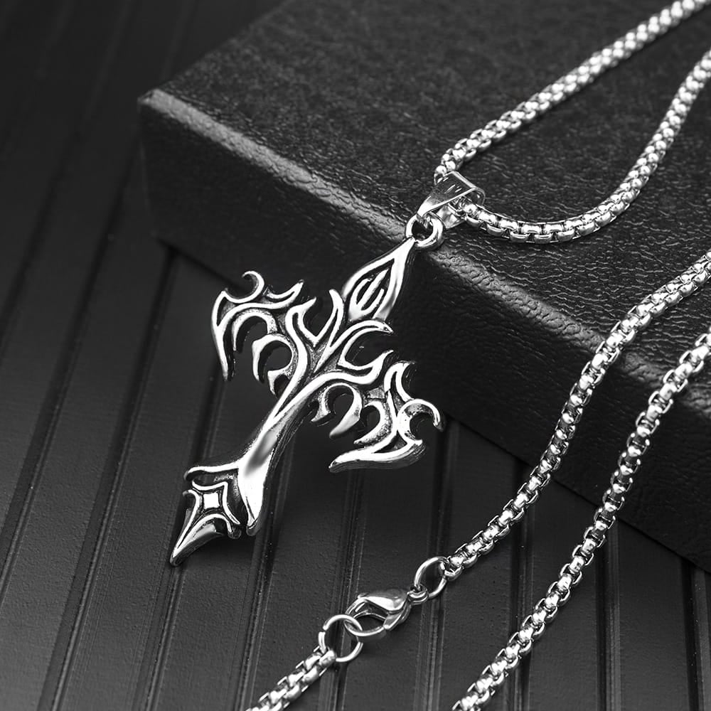 Picture of Stainless Steel Sea Anchor Sailor Man Necklaces Chain Pendants Unique Fashion Jewelry Gift For Men - Silver