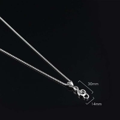 Picture of New Men Fashion Jewellery Tiktok Stylish Necklaces Chain For Men - Silver
