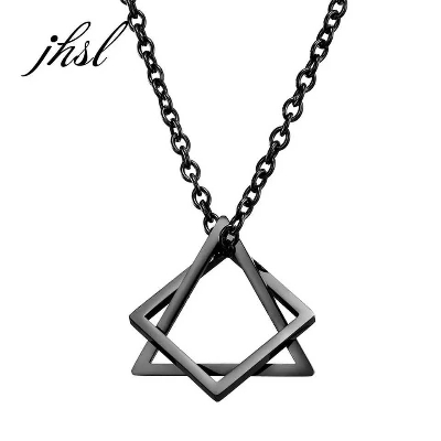 Picture of Anchor Chain Pendants Necklace rendy Simple Stainless Steel Chain Jewellery Gift - Modern - Choice Expression - Black