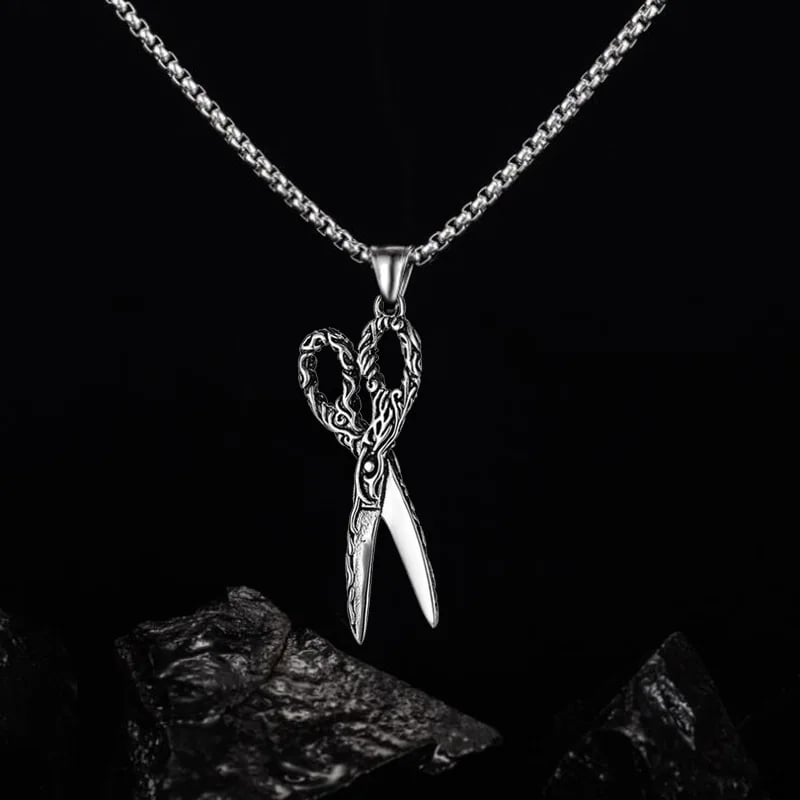 Picture of Fashionable Boys Pendant and Necklace for Men, Stainless Steel SILVER Chain For Men - Silver