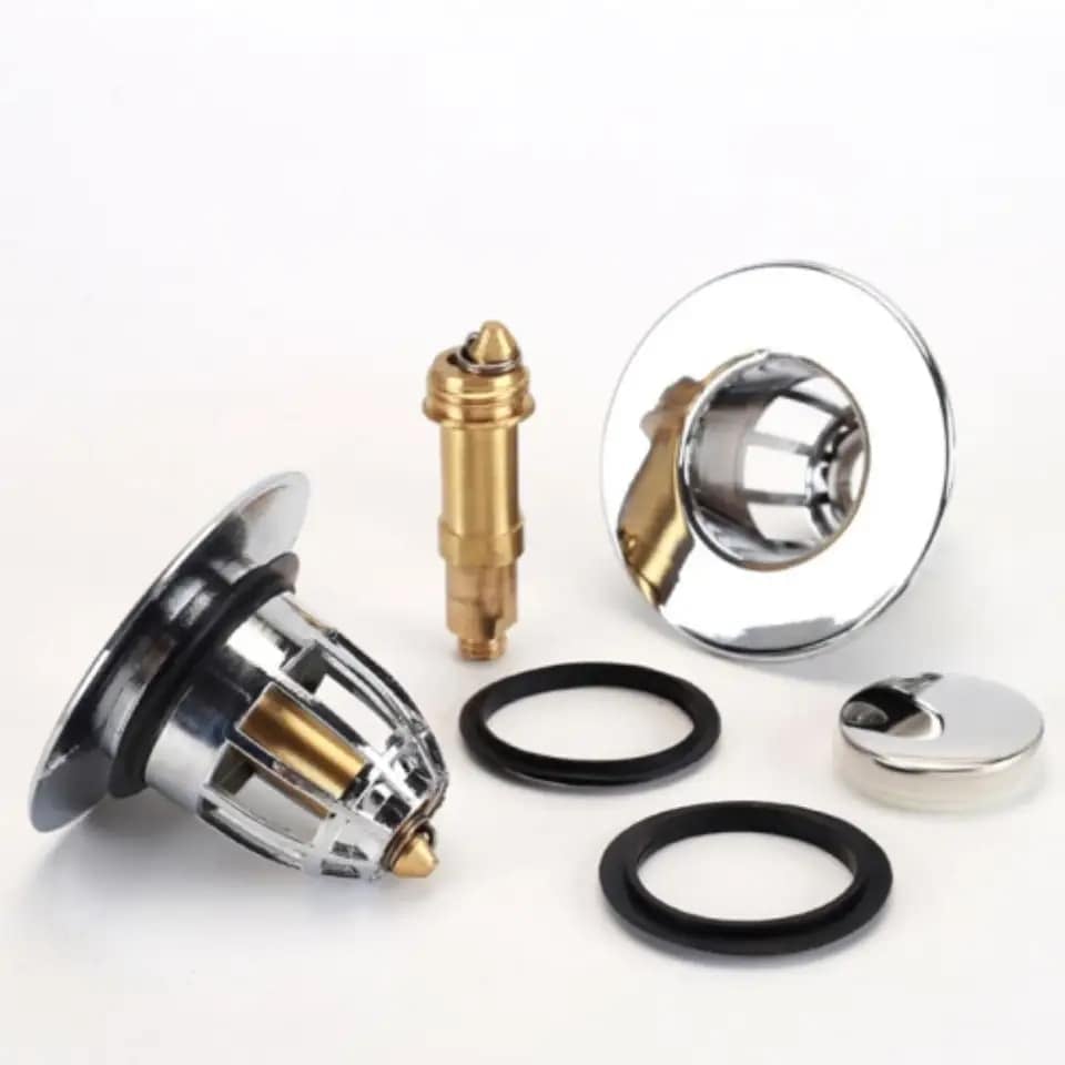 Picture of New bathroom sink stopper replacement,Pop-up Stainless Steel Sink - Silver