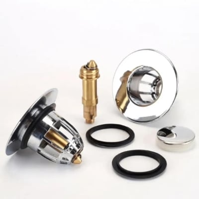Picture of New bathroom sink stopper replacement,Pop-up Stainless Steel Sink - Silver