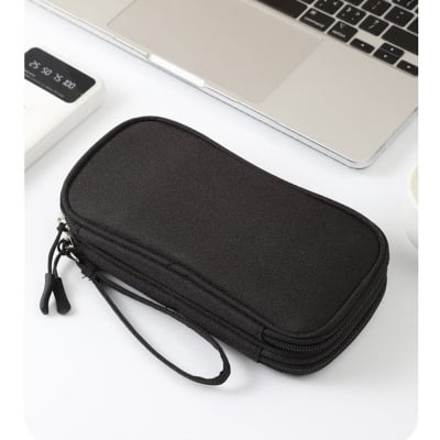 Picture of Tech Organizer Travel Case, Bevegekos Carry Tech Kit for Electronics and Accessories (Medium, Black) - Black