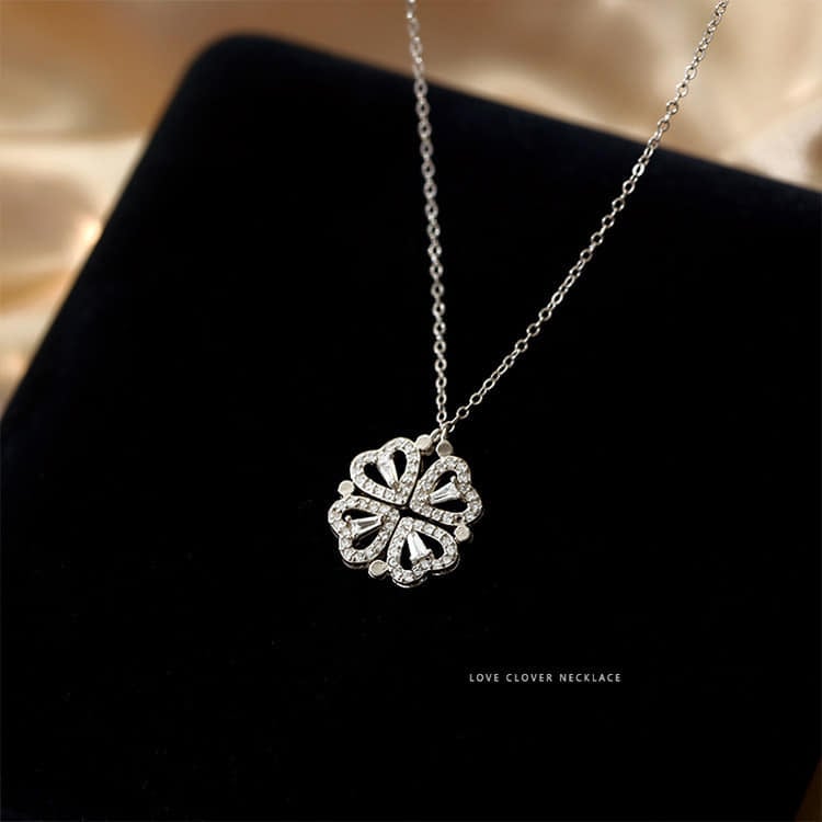 Picture of Magnetic Love Pendant Sweater Chain Long Multi-Layer Necklaces For Women Fashion - Silver
