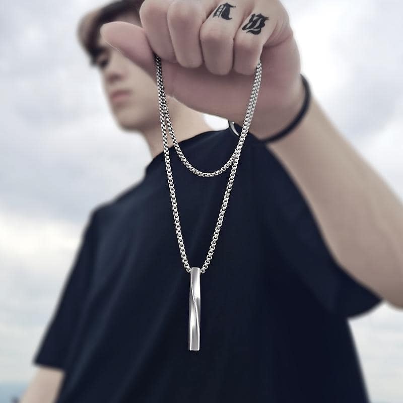 Picture of High Quality Men Fashion Jewellery Stainless Steel Round Chain Necklaces - Silver