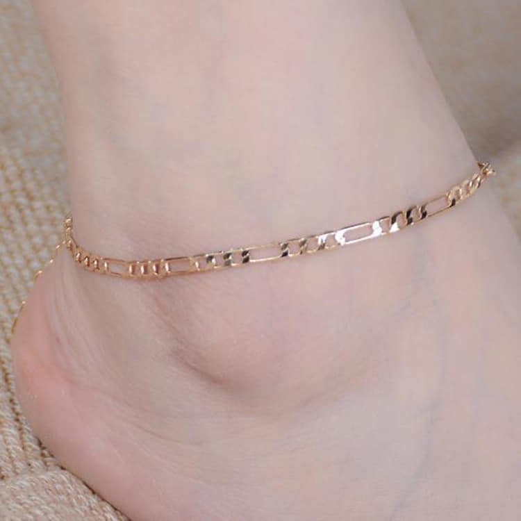 Picture of Fashion Gold Golden Plated High Quality Ankle Chain Anklet Foot   (Payel) for Women - Gold