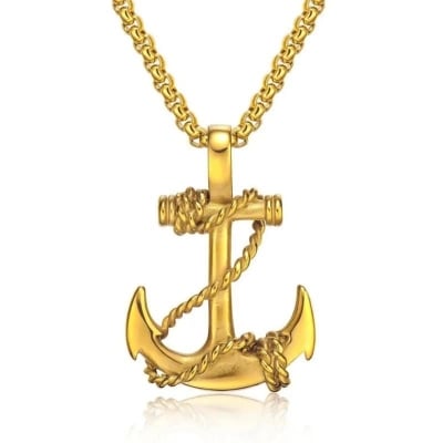 Picture of Trendy Simple Stainless Steel Chain Jewellery Gift For Men - Durabilty Assured - Well Inspired & Crafted - Gold