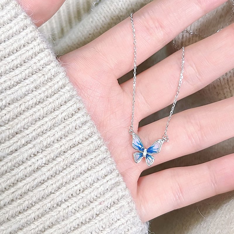 Picture of Korean Crystal Chain ,Jewelry for Women,New Fashion,,Tassel,Chain,Rhinestone,Gift  Chain For Girls- Innovative - Blue