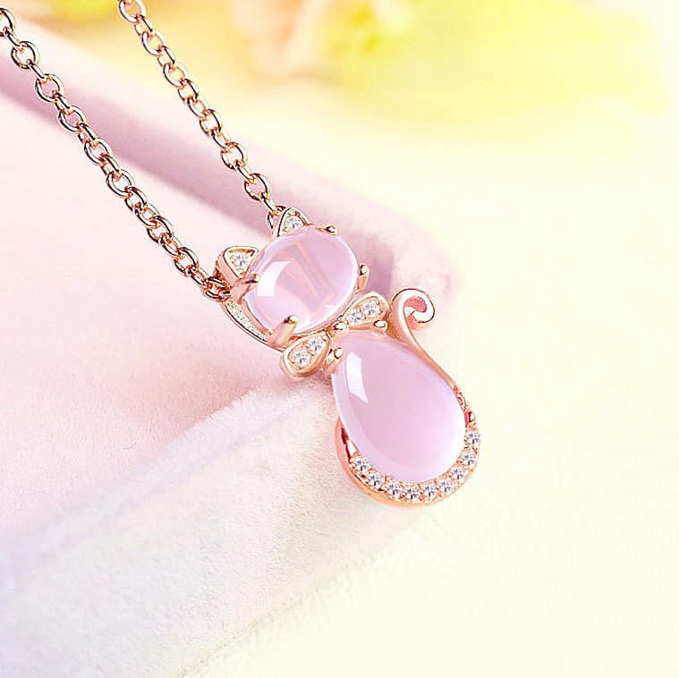 Picture of New Korean  Cat Shape Necklaces Chain For Women - Gold