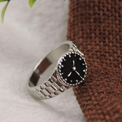Picture of Korean Ins Simple Watch Shape Design Opening Rings Girl Accerssories Gift - Silver