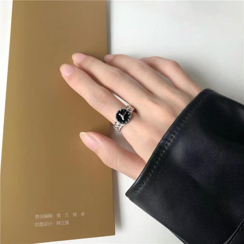 Picture of Korean Ins Simple Watch Shape Design Opening Rings Girl Accerssories Gift - Silver