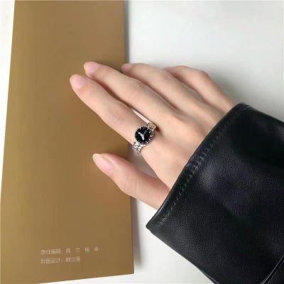 Picture of Korean Ins Simple Watch Shape Design Opening Rings Girl Accerssories Gift - Silver