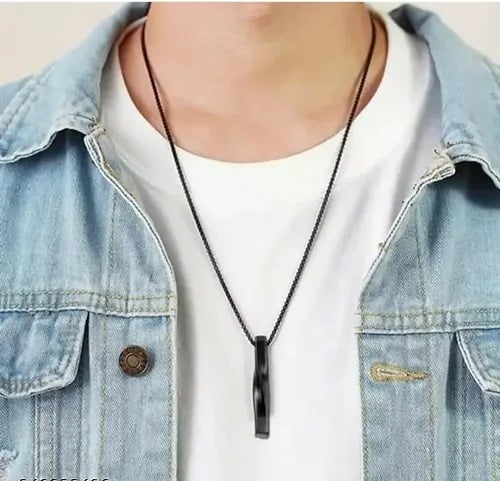 Picture of Stainless Steel Black Chain- European trending Style for Men & Boy  - Accessories for Everyday Wear - Black