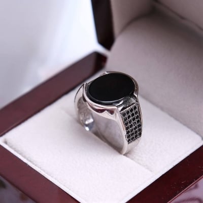 Picture of ​Stainless Steel Men Finger Ring Ring for Men - Black
